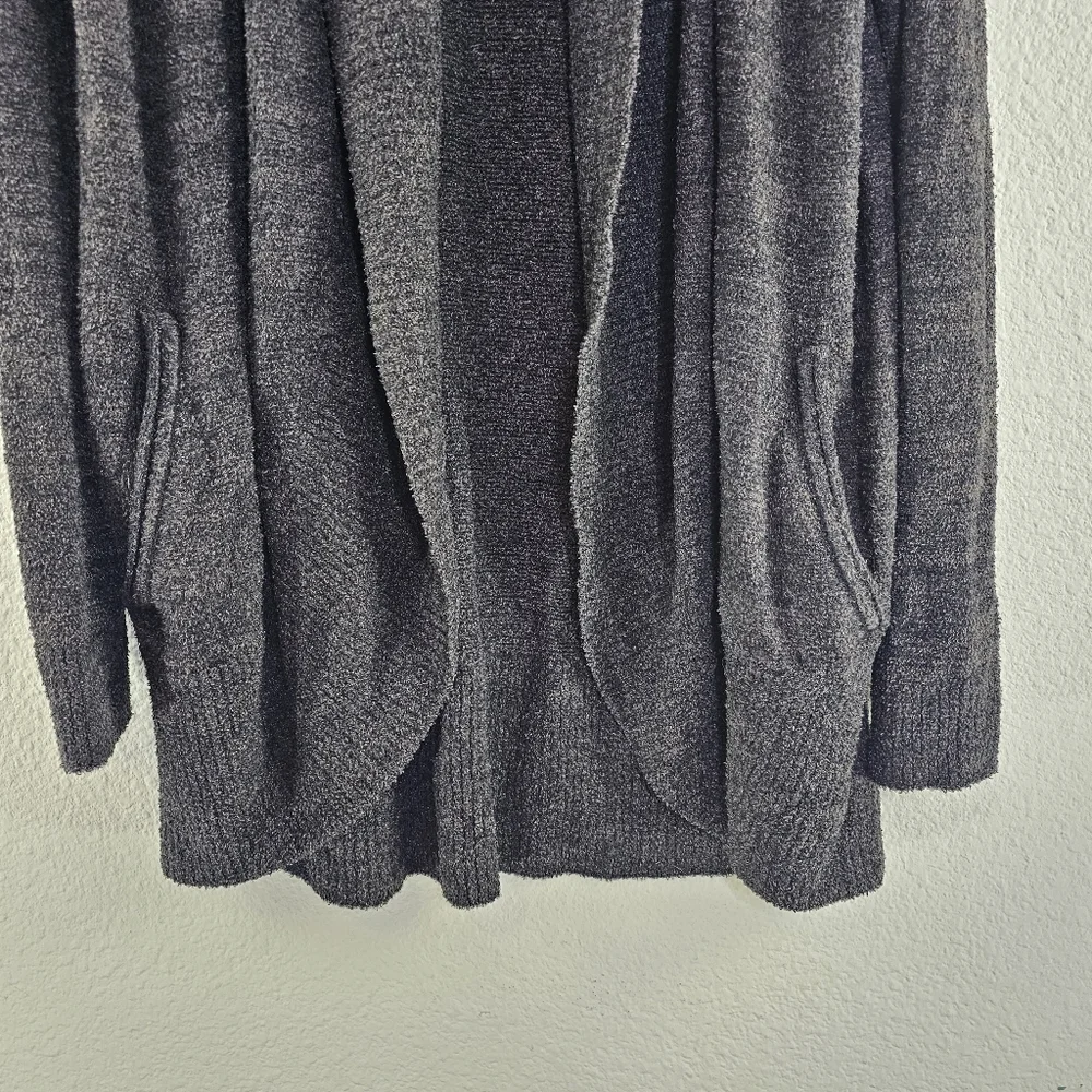 Barefoot Dreams 452 cozy lite pocket open cardigan Large XL - Picture 4 of 10